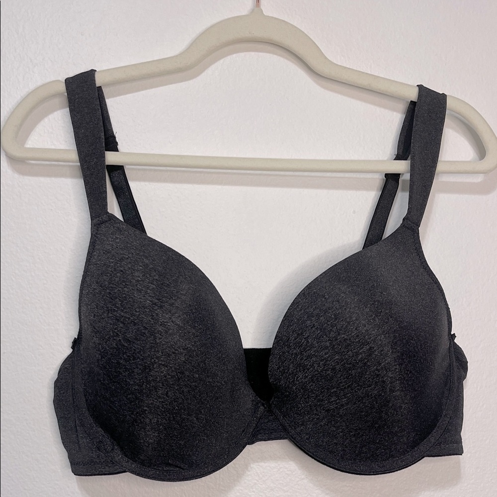 Delta Burke NWOT Underwire Elegant Charcoal Bra Size 42D